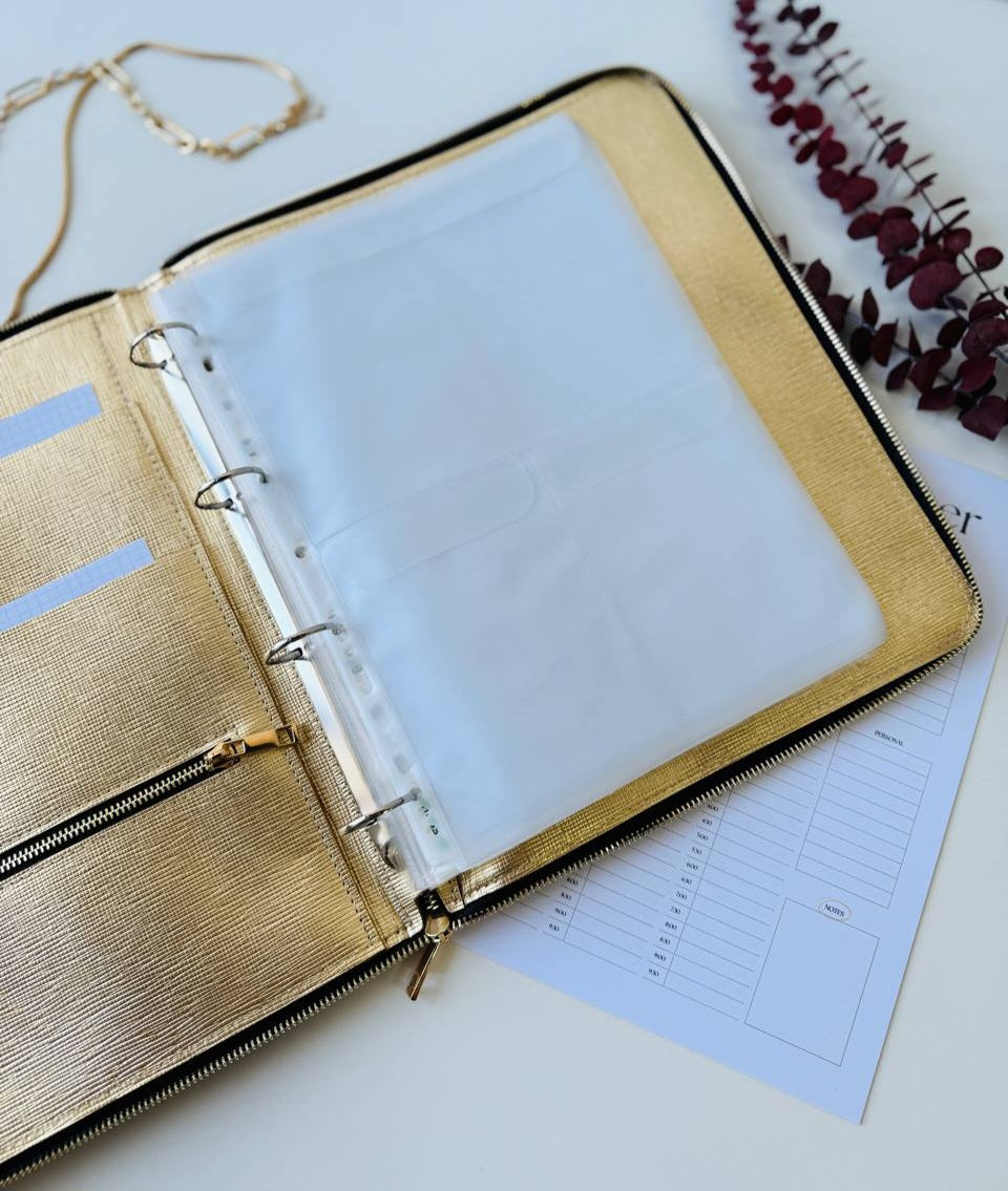 A4 Luxe Leather Organizer Padfolio