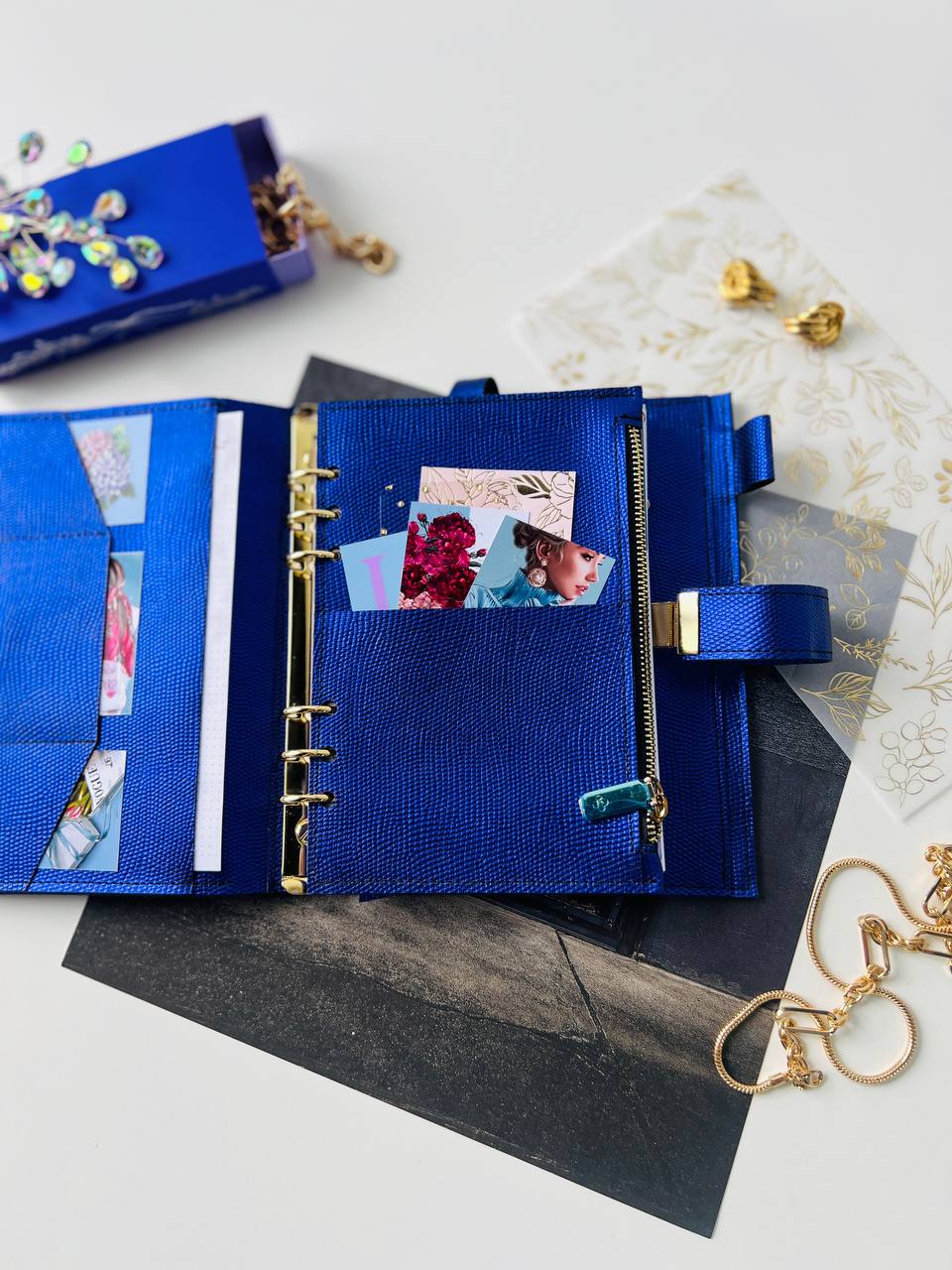 Leather notebook cover A5.