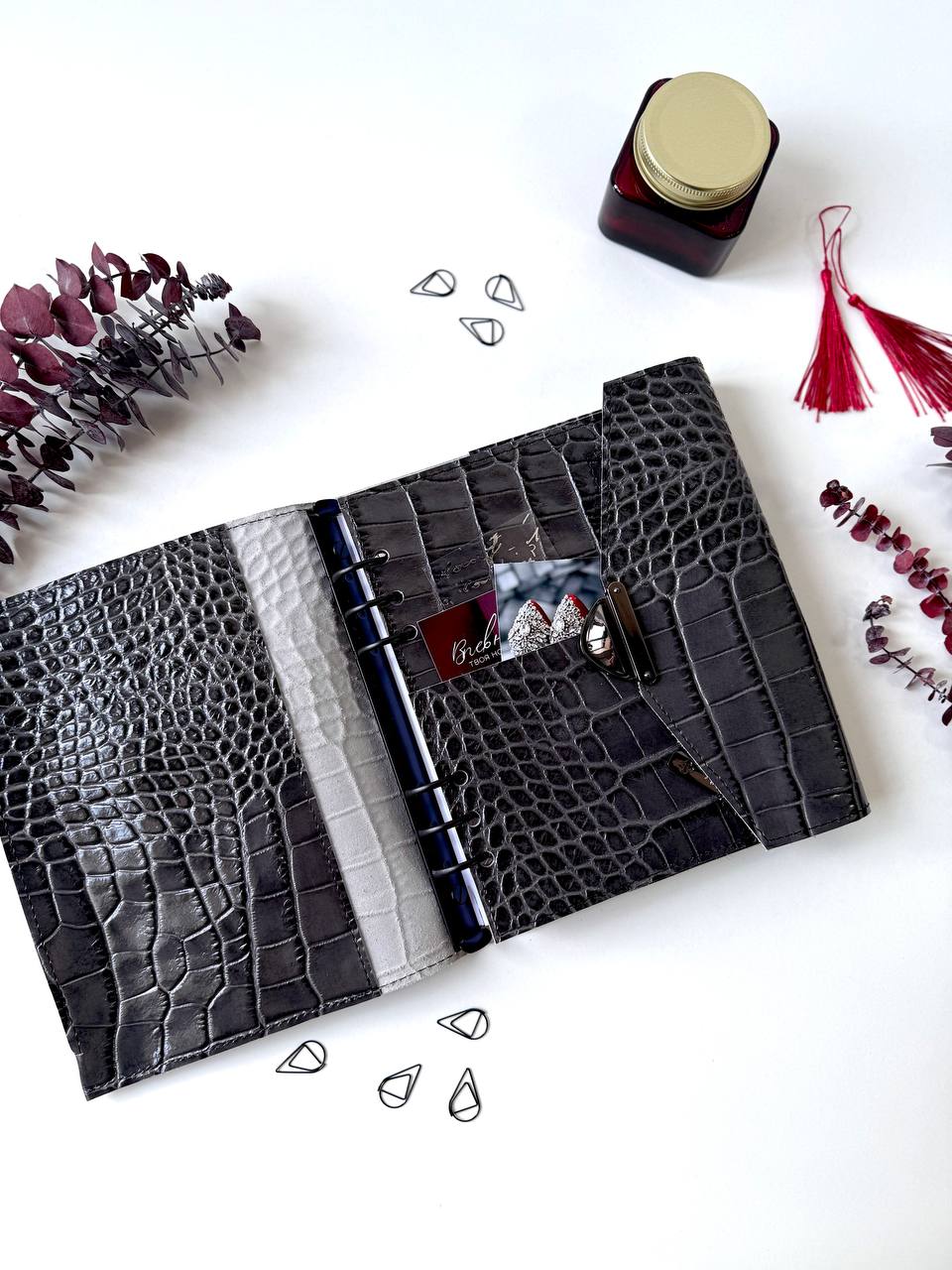 Natural Italian Leather Planner A5, Ringbuch a5, Leather template, A5 ring binder,Binder a5,Leather wallet template,Binder wallet.