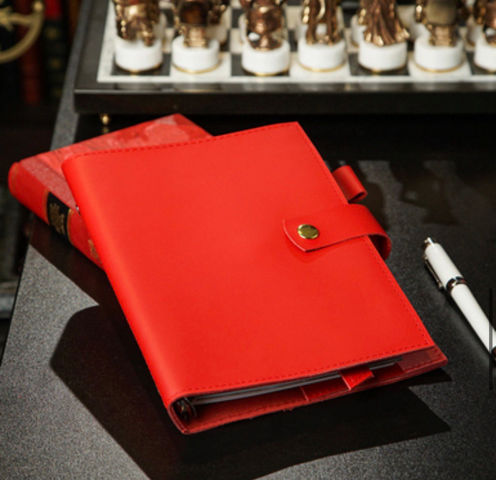 Cyprus, Limassol,  stationery items. Leather notebook cover A5,  classic collection.