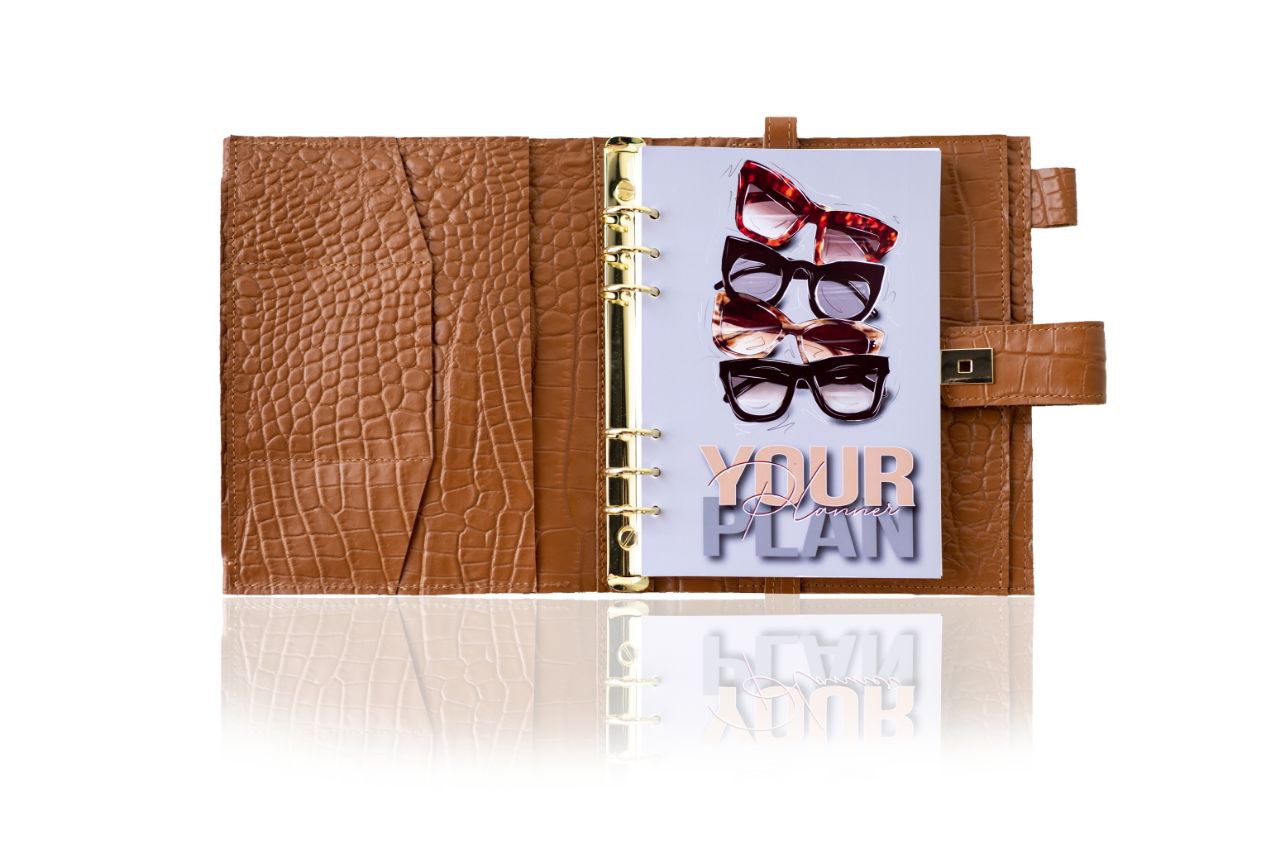 Cyprus, Limassol. Elegant A5 Brown Leather Notebook Cover