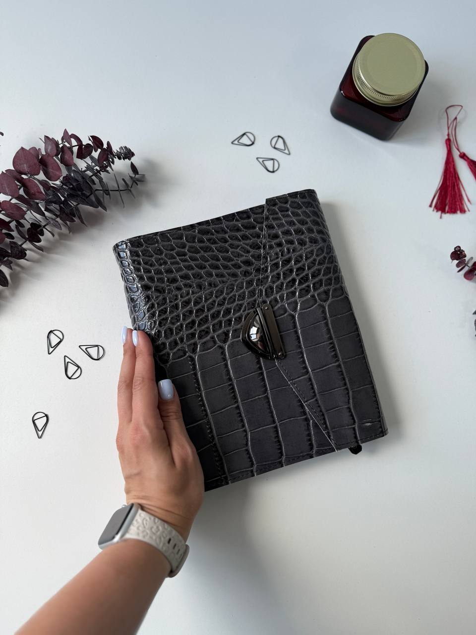 Agenda en cuir italien naturel A5, classeur à anneaux a5, modèle en cuir, classeur à anneaux A5, classeur a5, modèle de portefeuille en cuir, portefeuille à anneaux.