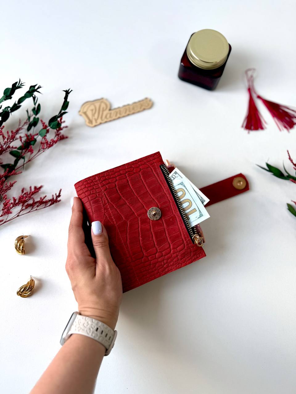 Leather mini notebook cover A7 binder,Planner A7 binder personal passport size, leather planner, planner binder 2 rings, diary for work.