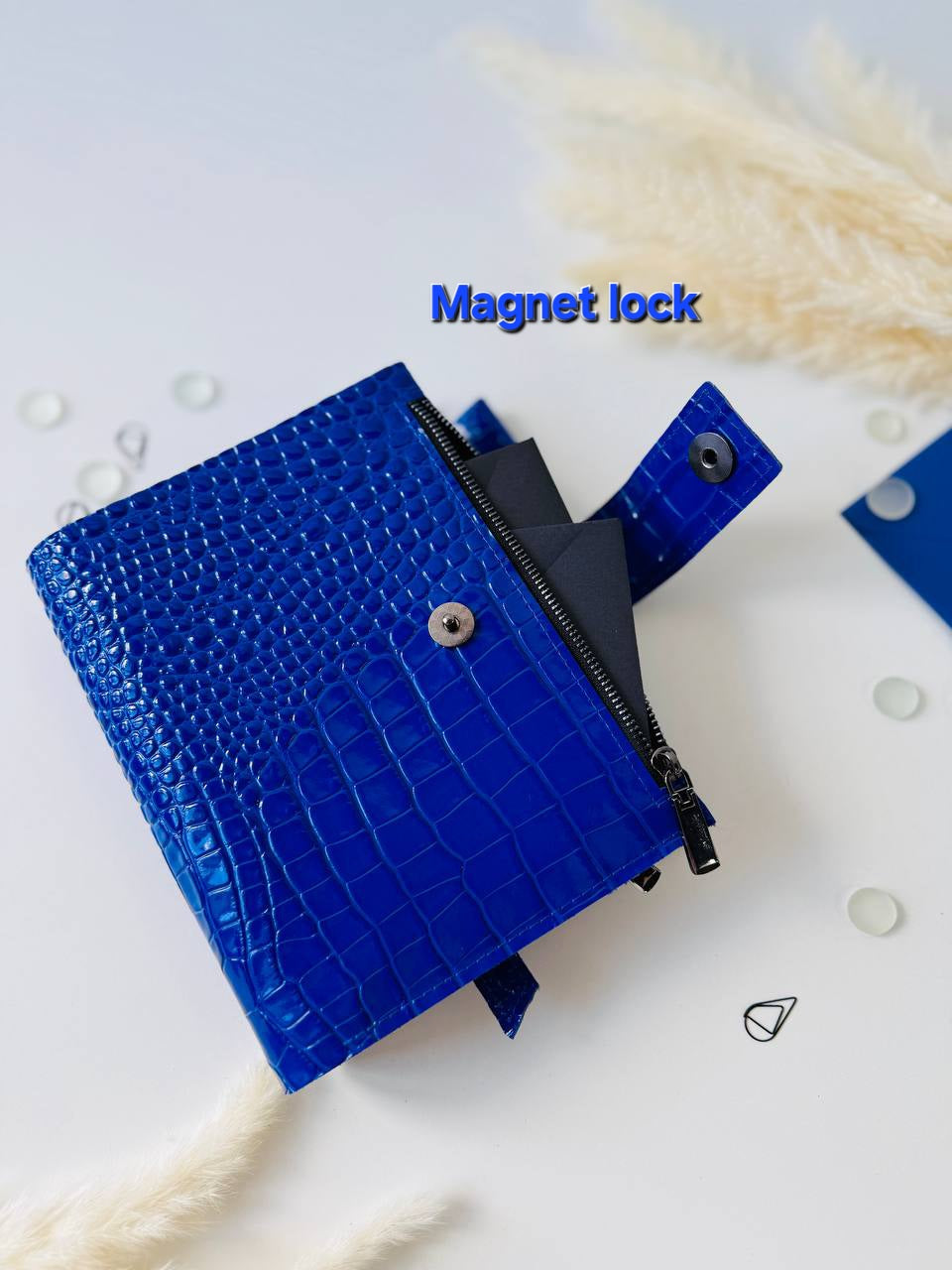 Personalized leather planner big binder A5- cover for documents A4 and A5 format.