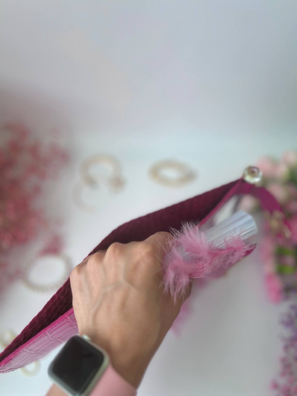 Leather wallet notebook cover mini A7 dated week 2026 big 6 rings binder.