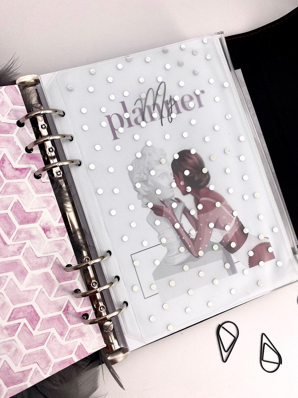 Cyprus,  Limassol. Italian Leather Planner A5, gift for her, perfect planner, Ring Planner Agenda A5 Six Ring Planner and Ring Personal Planner.