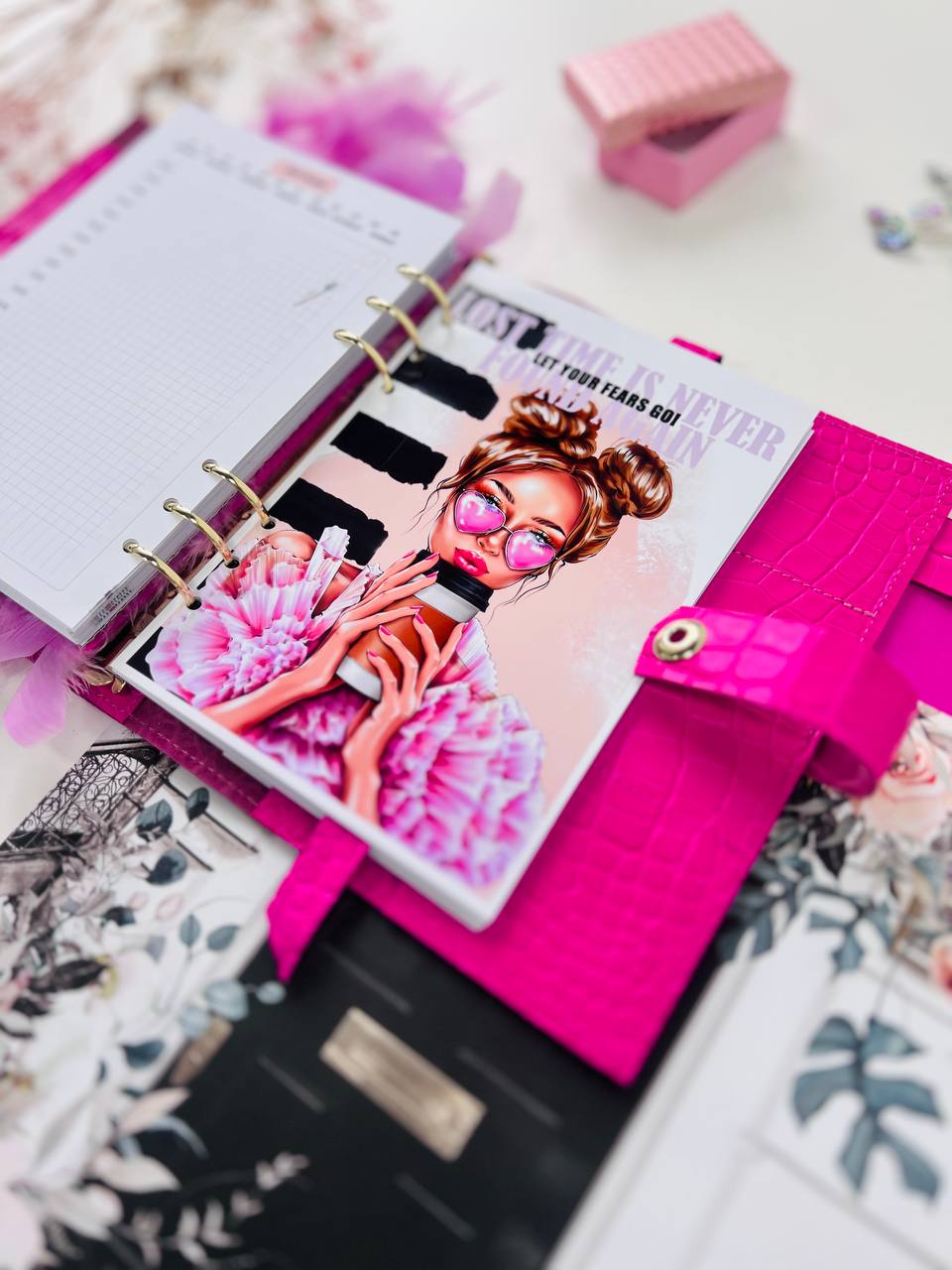 Pink Luxe A5 Planner - Daily Chic Organizer