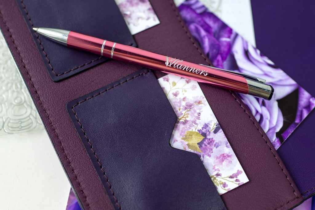 Violet Natural Italian Leather Planner A5, gift for her, perfect planner, Ring Planner Agenda A5 Six Ring Planner and Ring Personal Planner.