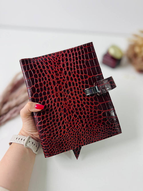 3 in 1 rare brown leather planner A5.