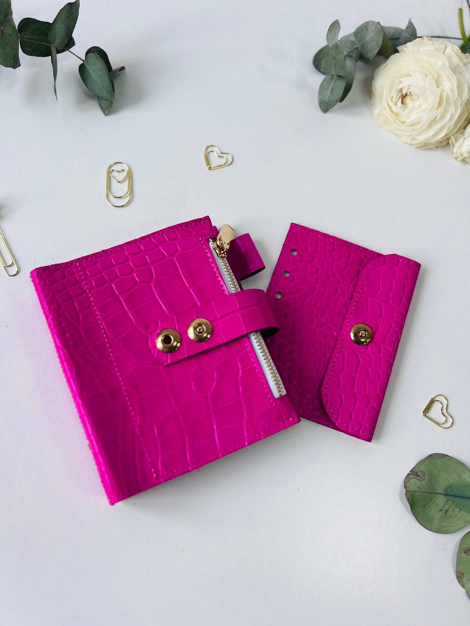 Leather mini notebook cover A7 binder,Planner A7 binder personal passport size, leather planner, planner binder 6 rings, diary for work.