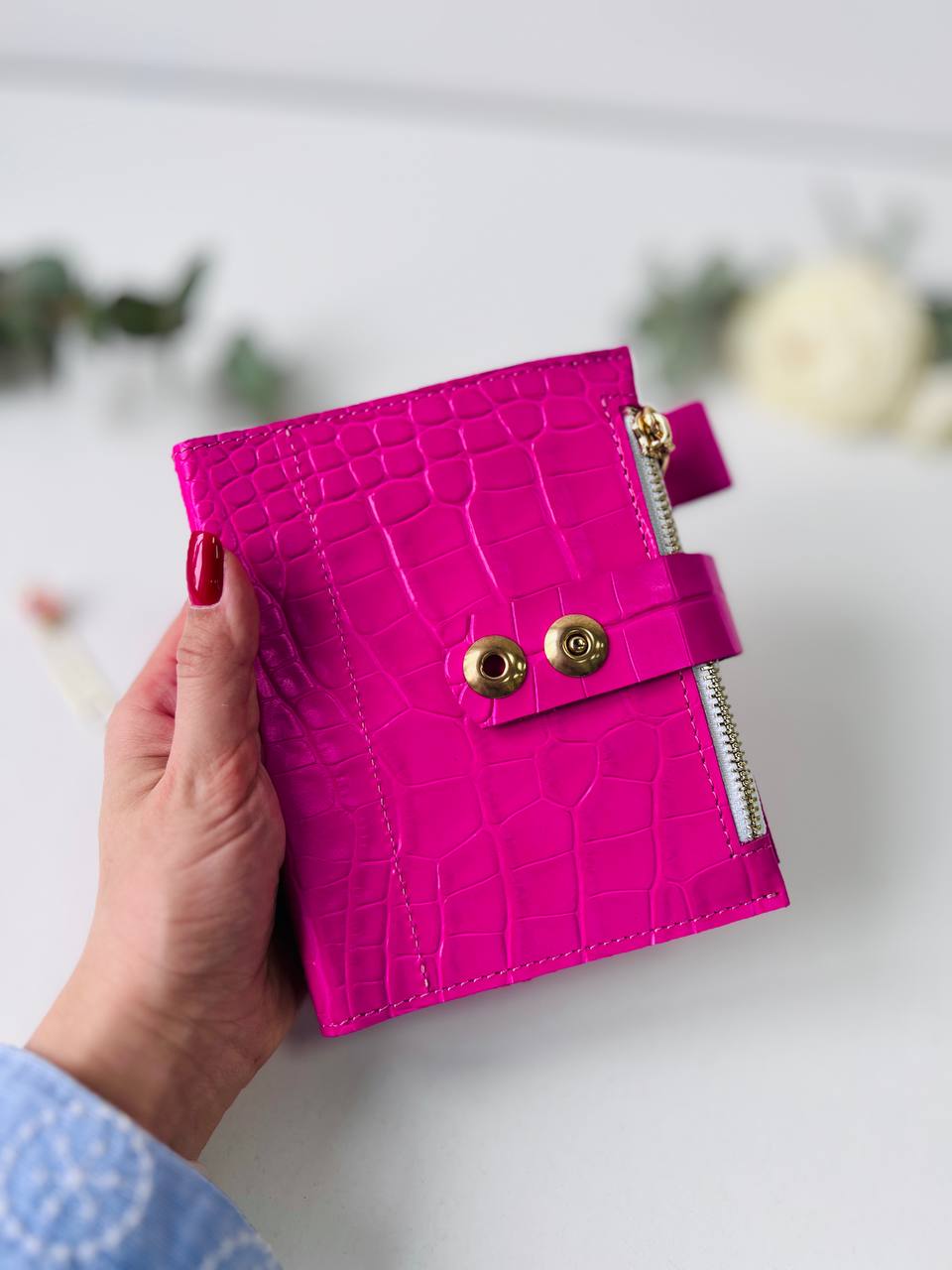 Leather mini notebook cover A7 binder,Planner A7 binder personal passport size, leather planner, planner binder 6 rings, diary for work.