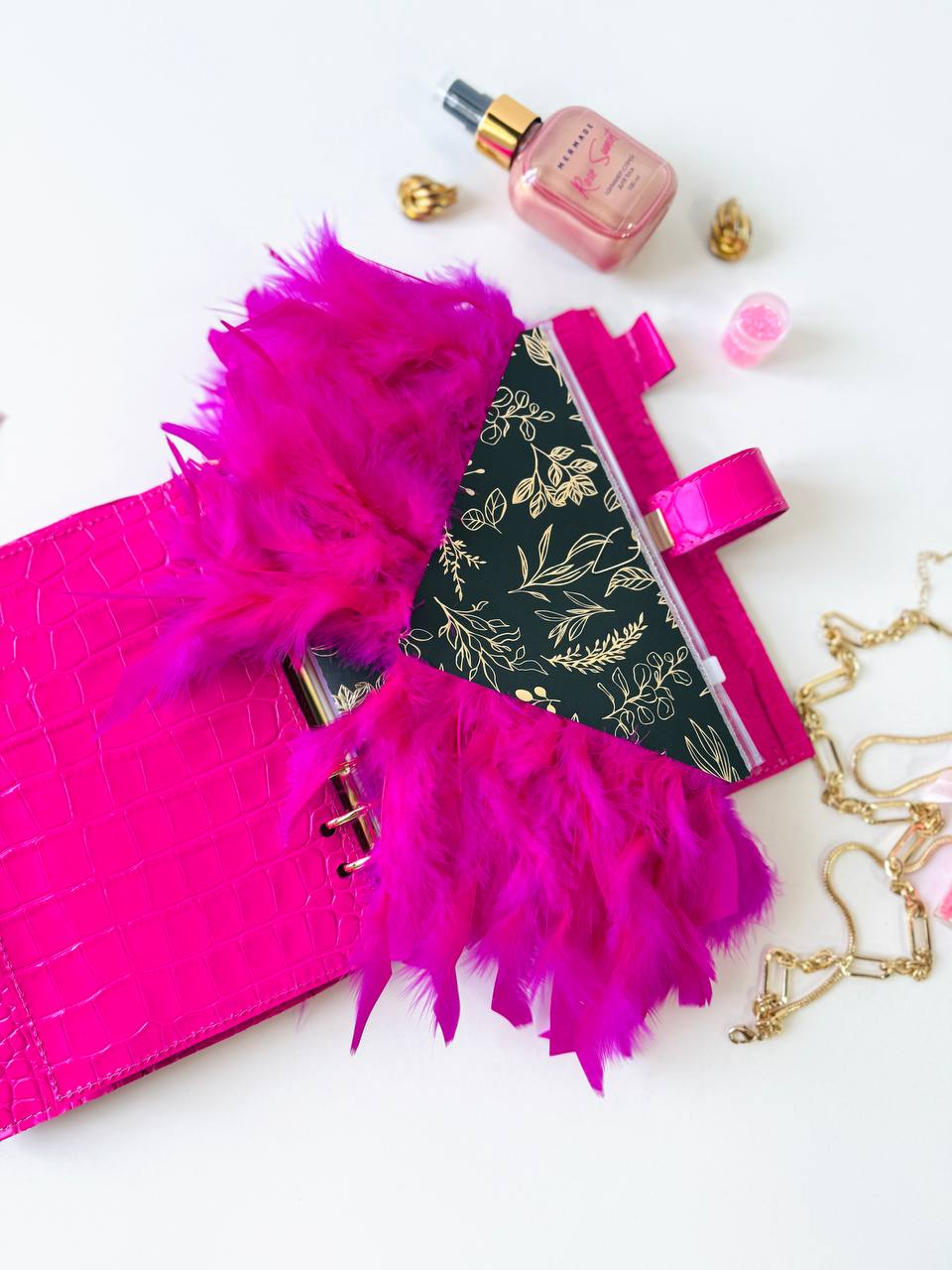Ροζ Luxe Α5 Planner &amp; Σετ Δώρου 🎁
