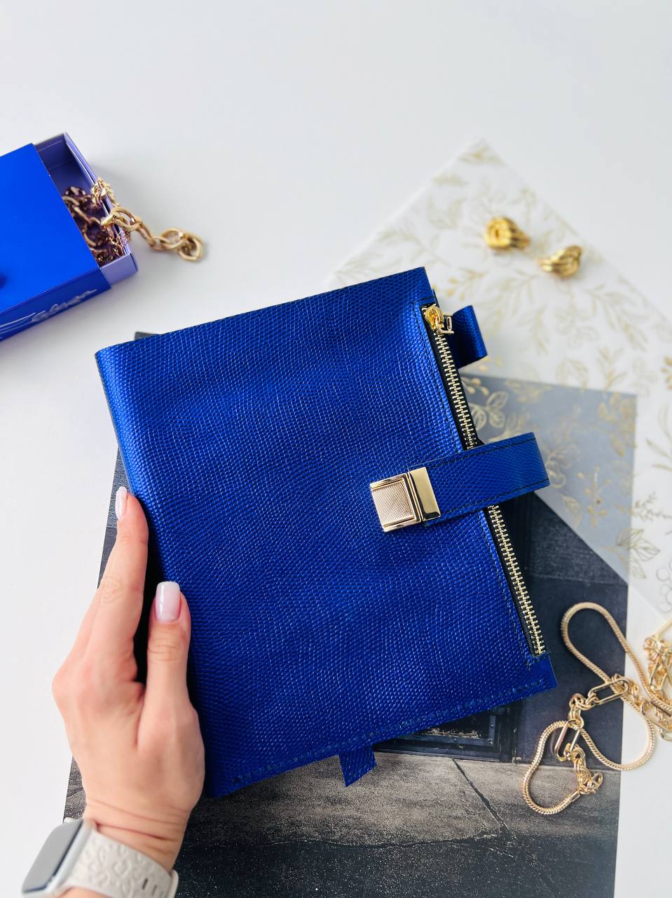 Leather notebook cover A5.