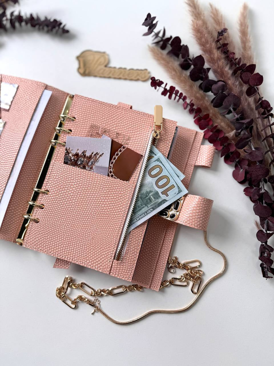 Natural Italian Leather Planner A5, Ringbuch a5, Leather template, A5 ring binder,Binder a5,Leather wallet template,Binder wallet.