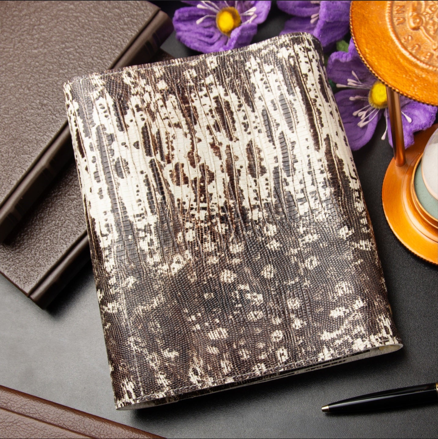 Rare natural Leather notebook cover A5.