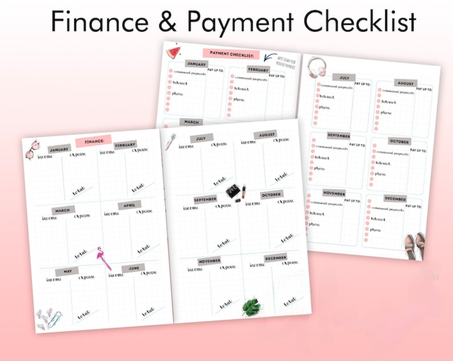 Natural Italian Leather Pink Planner A5.