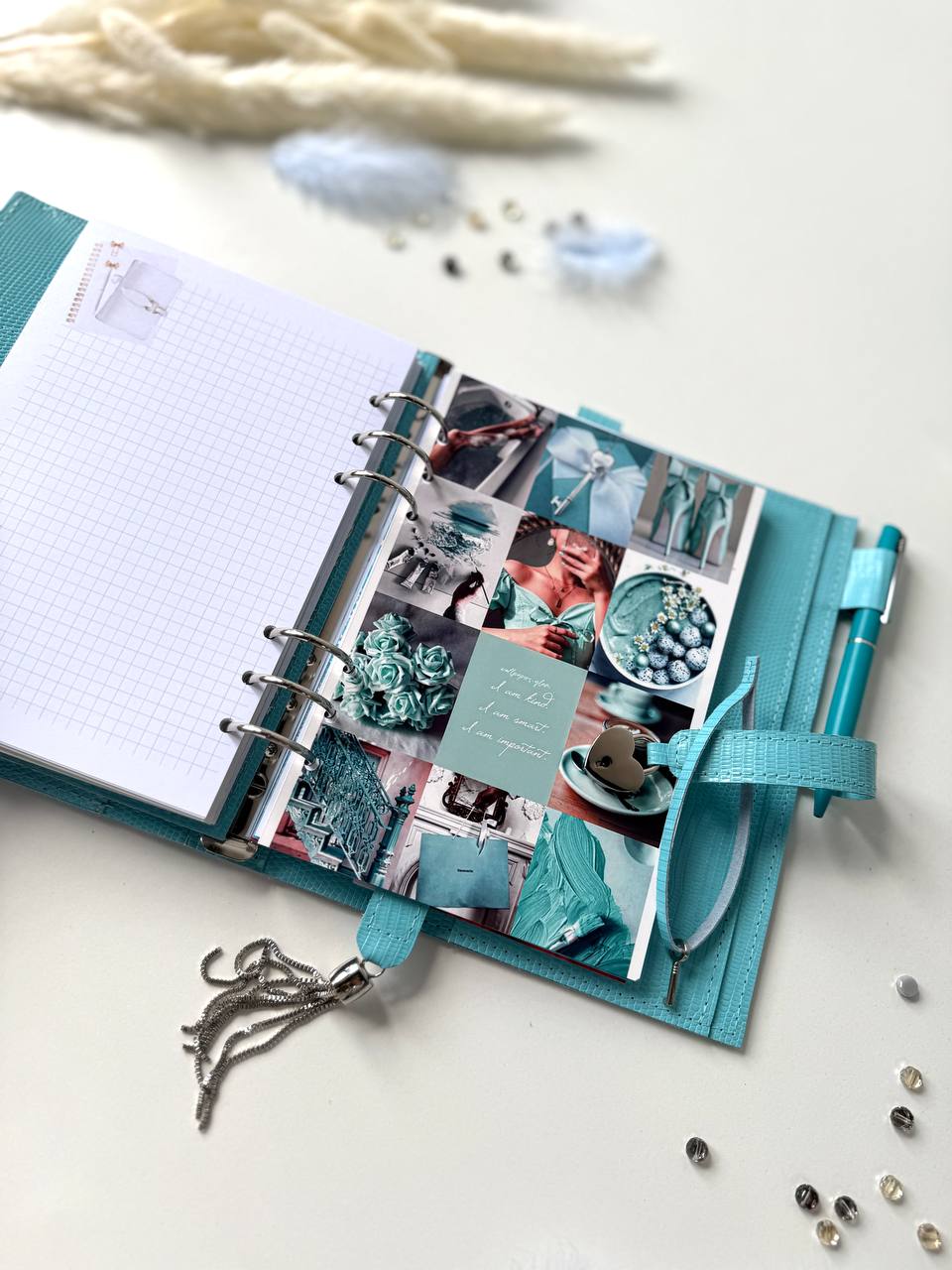 Natural Italian Leather Planner A5, Ringbuch a5, Leather template, A5 ring binder,Binder a5,Leather wallet template,Binder wallet.