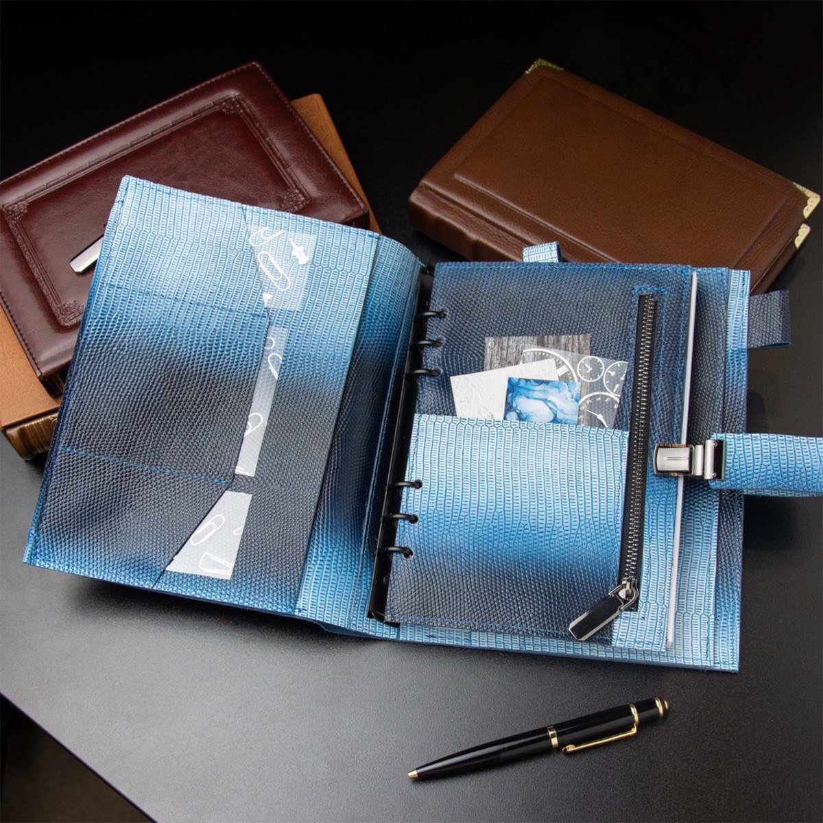 Natural Italian Leather Planner A5, Ringbuch a5, Leather template, A5 ring binder,Binder a5,Leather wallet template,Binder wallet.