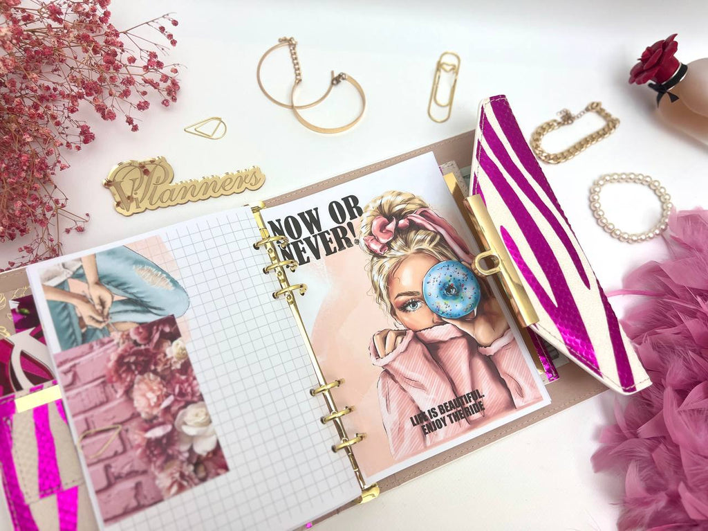 Hard leather cover A5 big binder.