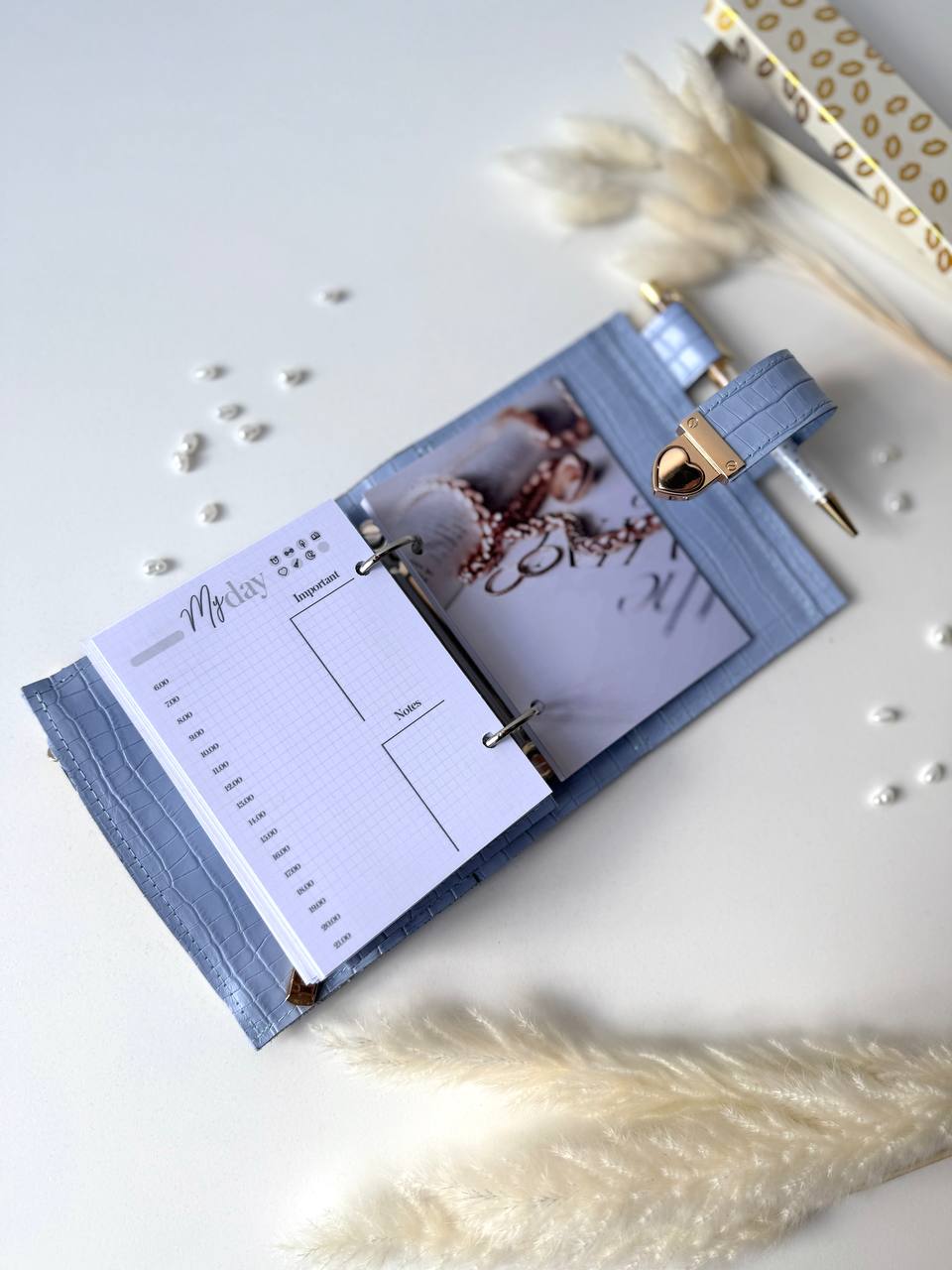 Leather mini planner A7, mini planner,personal size, study stationery, passport size notebook, leather wallet binder planner daily.