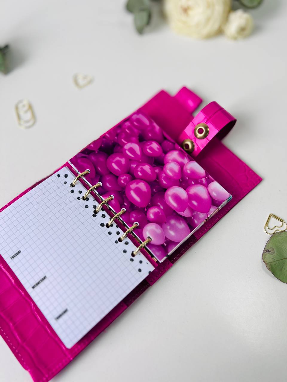 Leather mini notebook cover A7 binder,Planner A7 binder personal passport size, leather planner, planner binder 6 rings, diary for work.