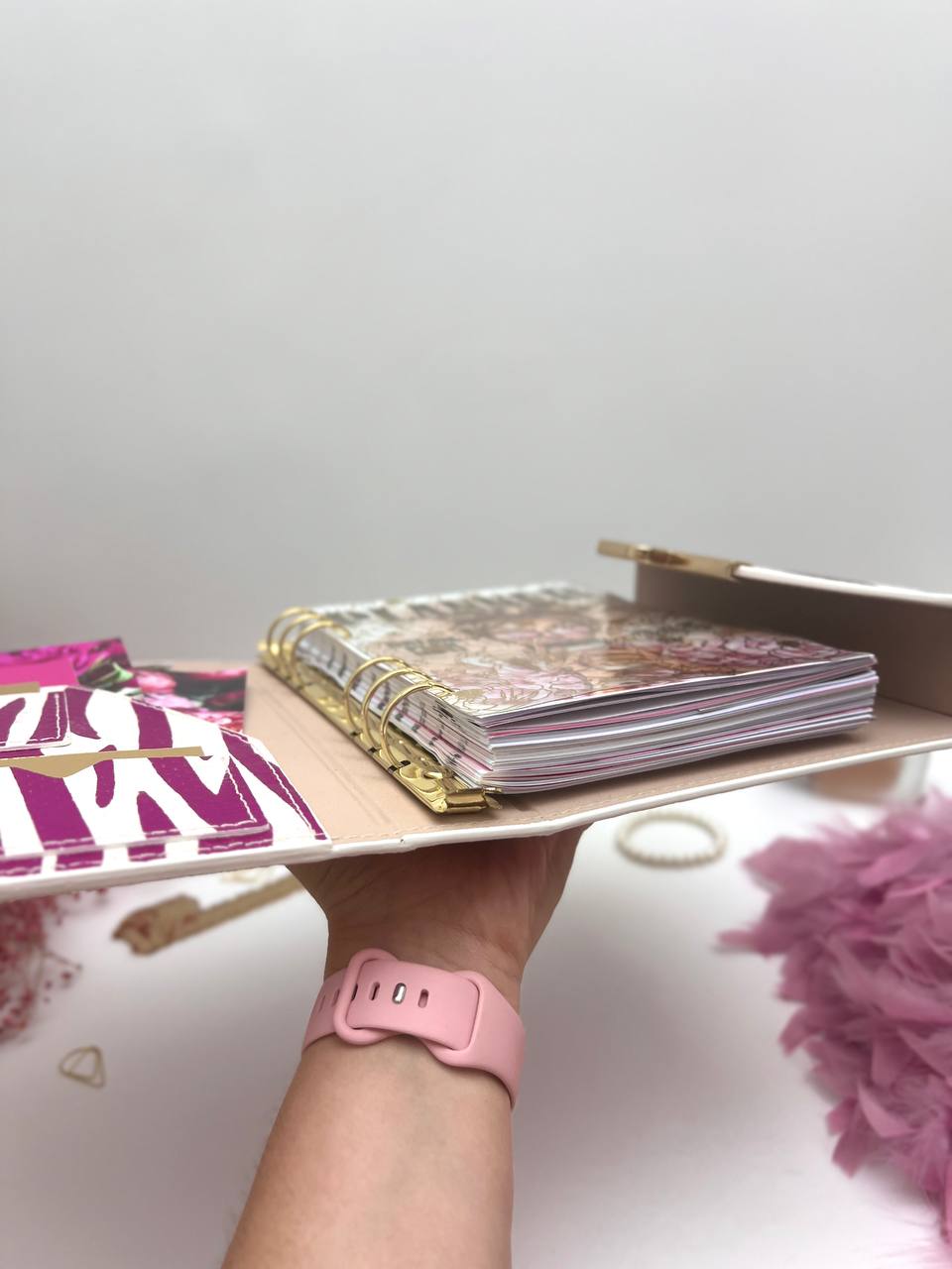 Hard leather cover A5 big binder.