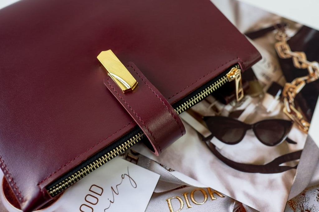 Cyprus, Limassol. Leather cover A5 - for documents A5 and A4 size.