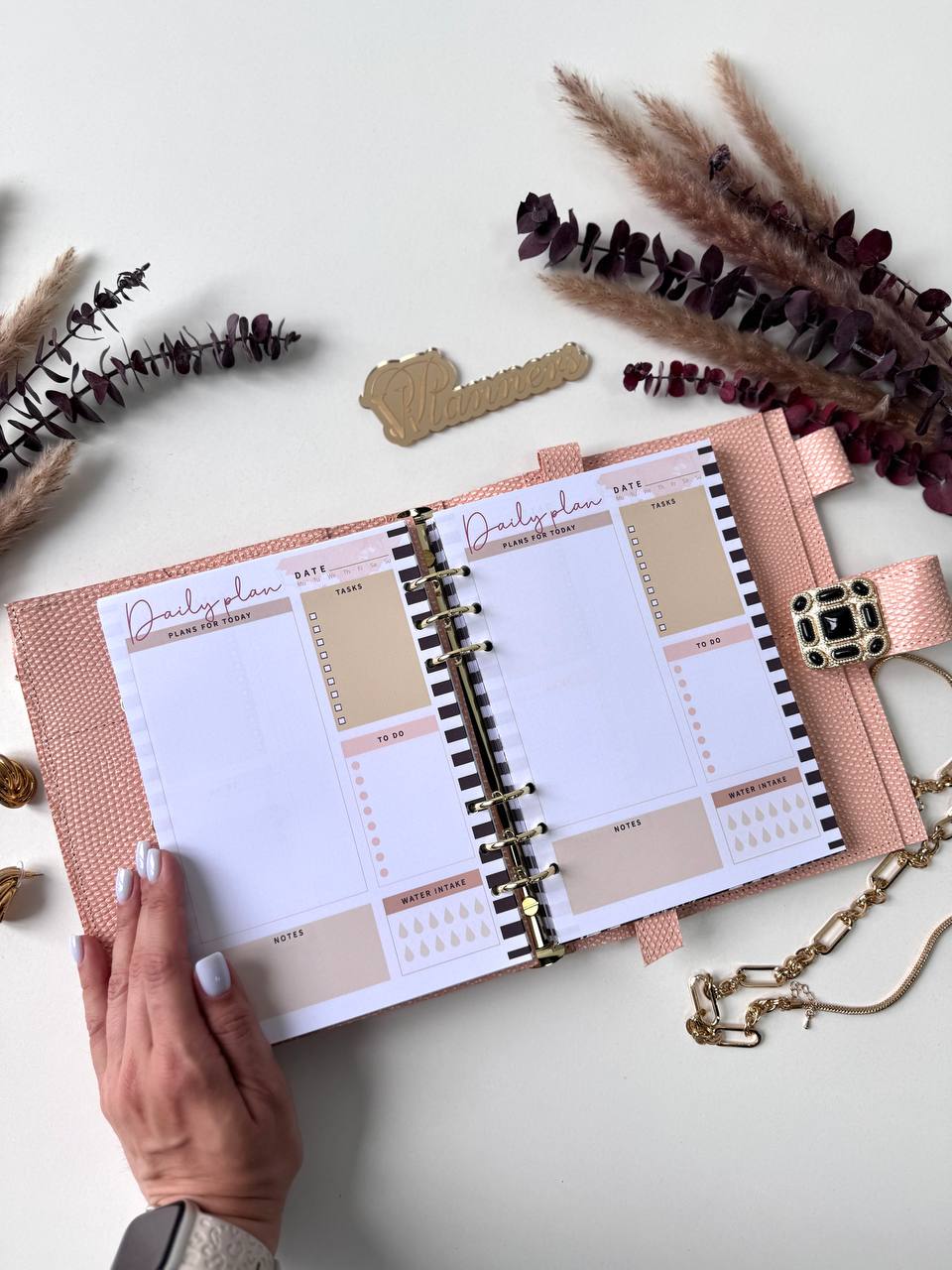 Natural Italian Leather Planner A5, Ringbuch a5, Leather template, A5 ring binder,Binder a5,Leather wallet template,Binder wallet.