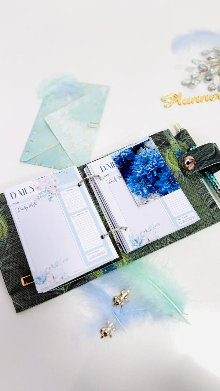 Exclusive Leather mini planner A7 binder.