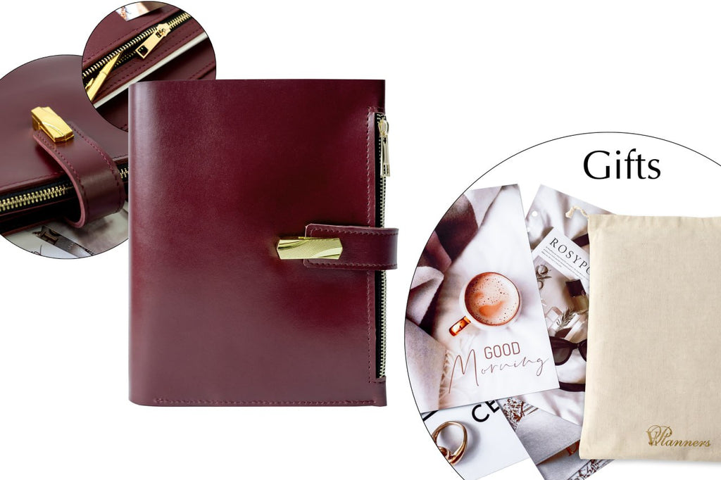 Cyprus, Limassol. Leather cover A5 - for documents A5 and A4 size.