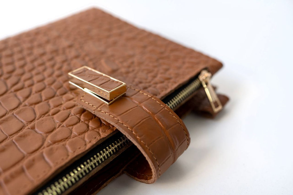 Cyprus, Limassol. Elegant A5 Brown Leather Notebook Cover