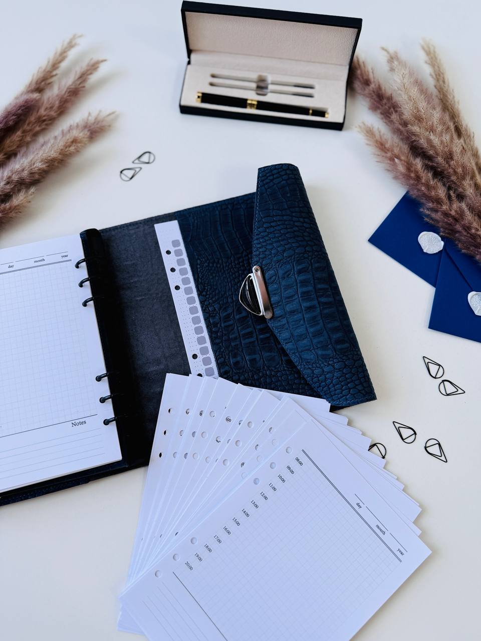 Cyprus, Limassol. Rare blue 3d leather notebook cover A5.