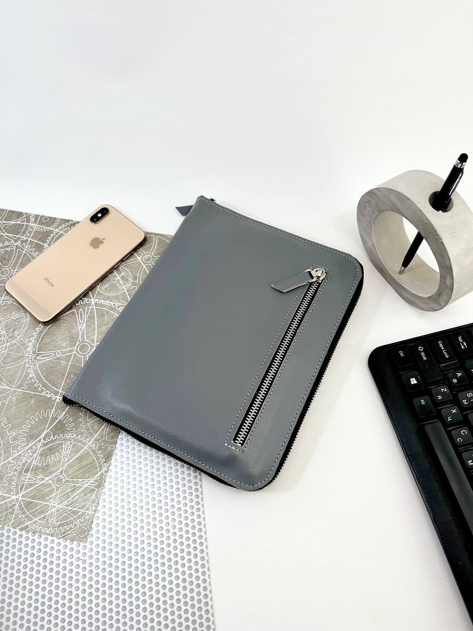 Leather zipper notebook. Natural Leather Planner A5, Leather template, A5 ring binder,Binder a5,Leather wallet template,Binder