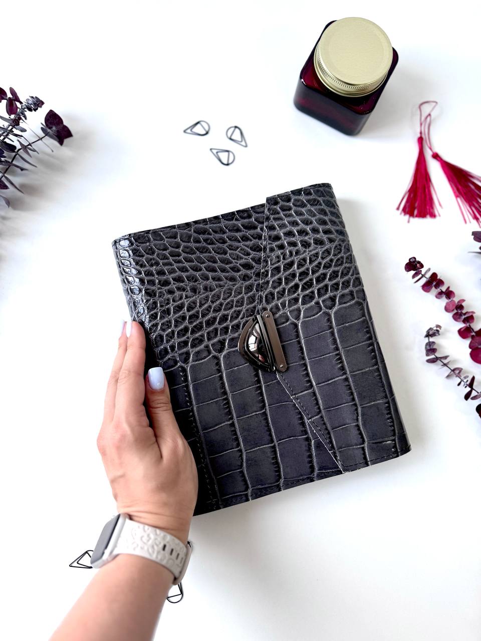 Natural Italian Leather Planner A5, Ringbuch a5, Leather template, A5 ring binder,Binder a5,Leather wallet template,Binder wallet.