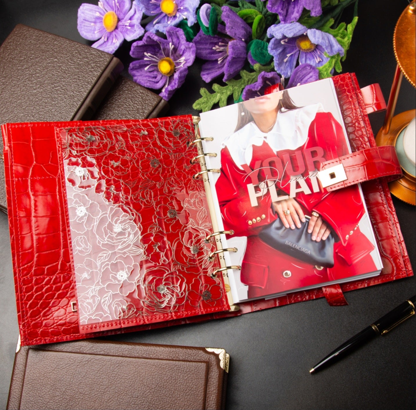 The "Lady's plans" leather planner A5.