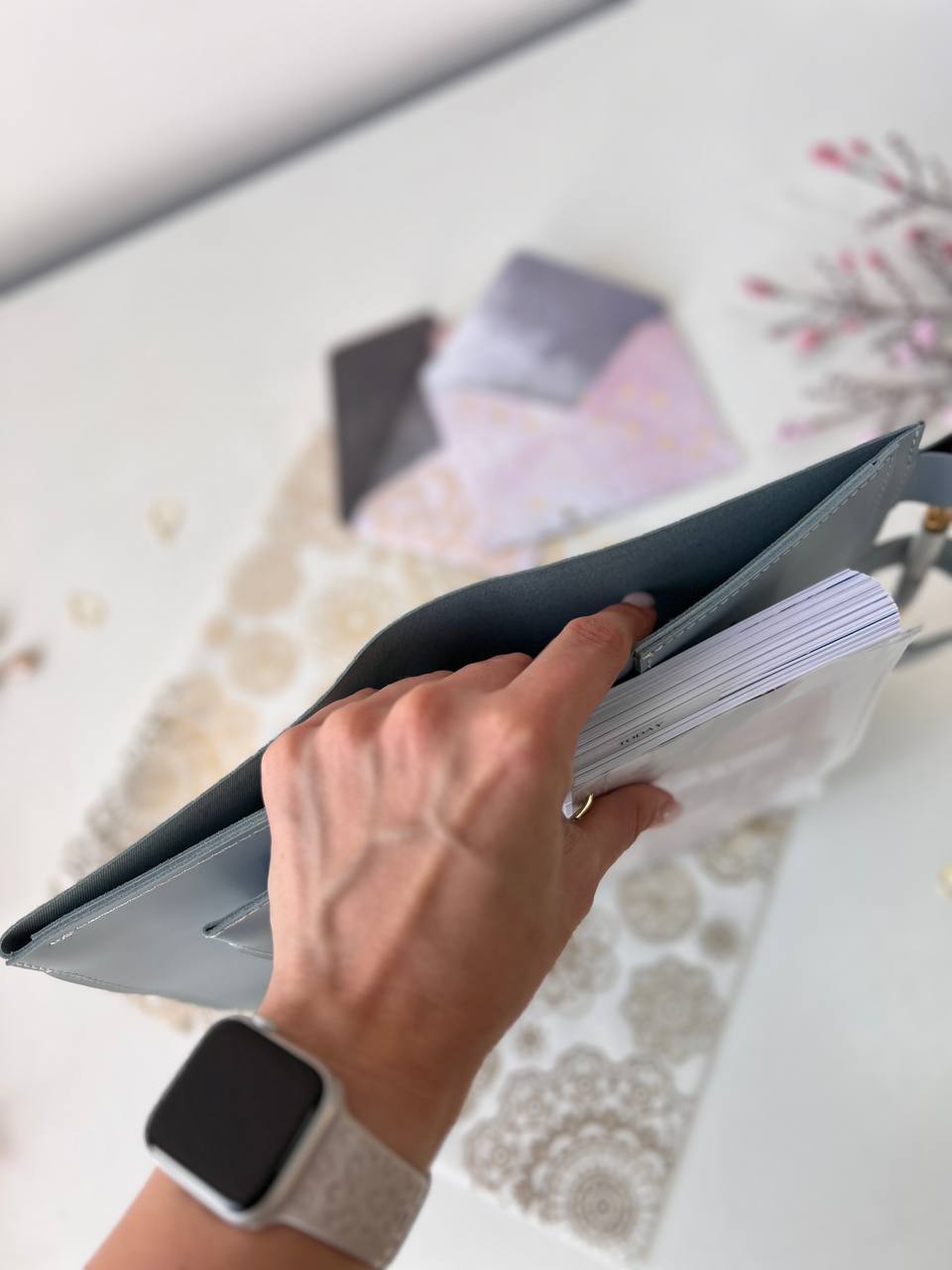 A6 NEW SIZE leather double planner cover binder 6 rings binder, dated planner, leather planner, gift for her, medium size planner. Dated 2026.