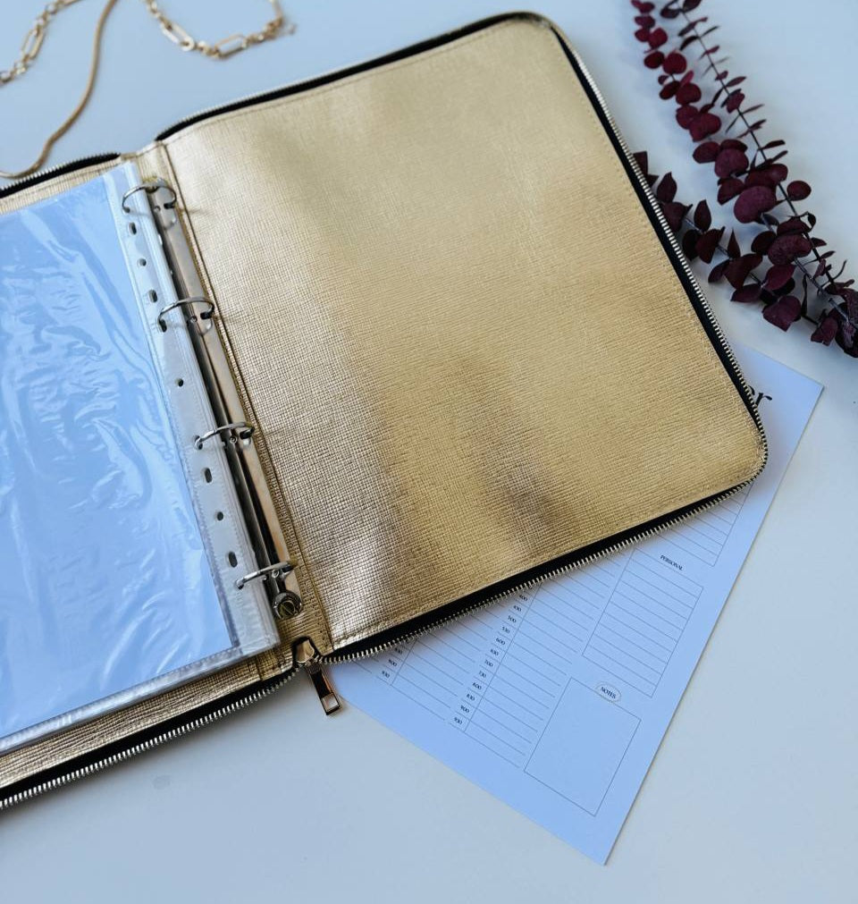A4 Luxe Leather Organizer Padfolio