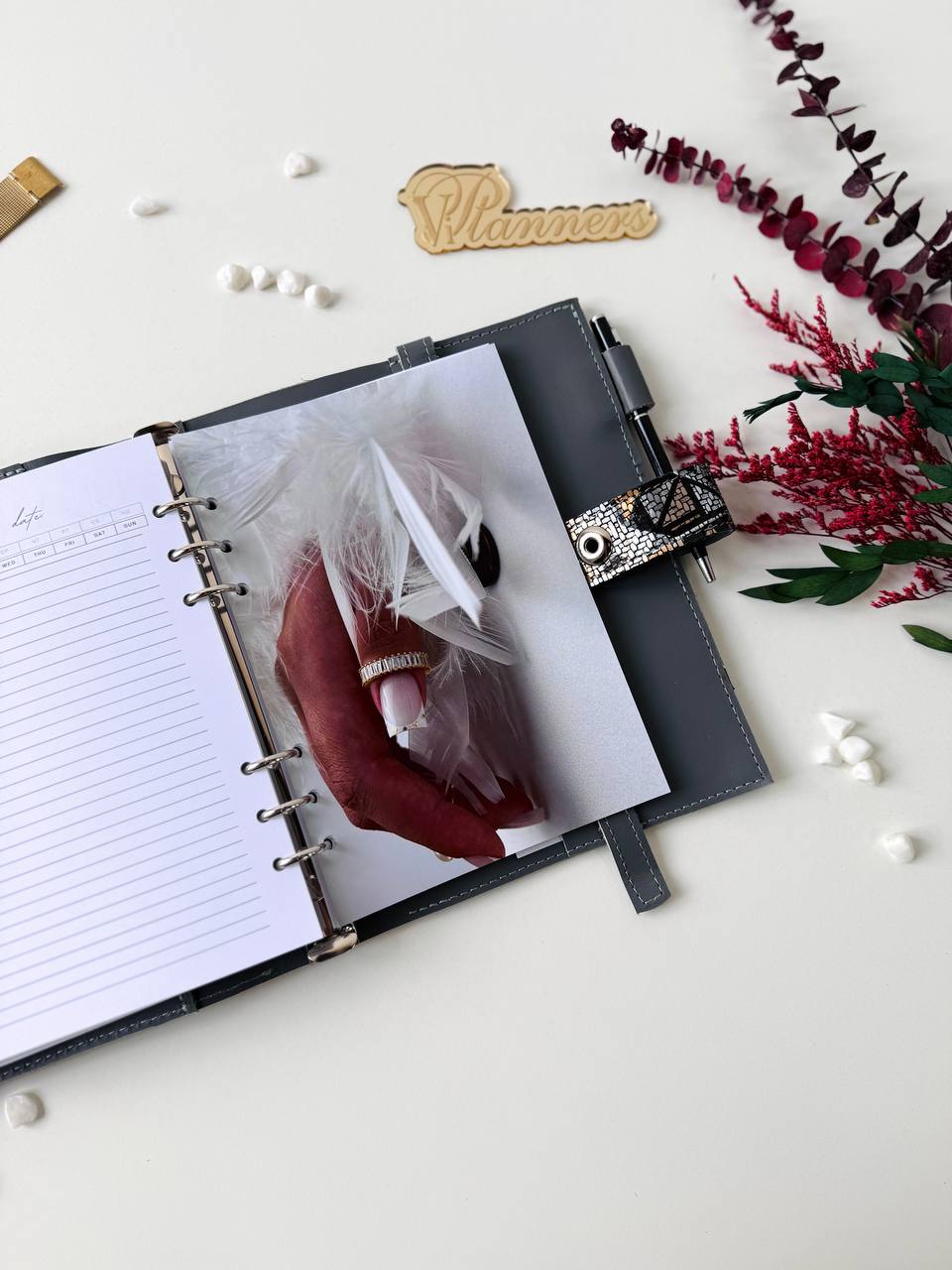 Leather notebook cover A5. Natural Leather Planner A5, Ringbuch a5, Leather template, A5 ring binder