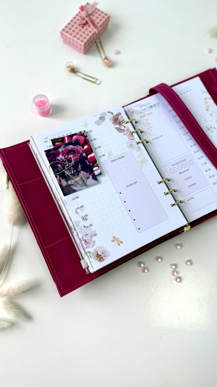Leather Planner notebook cover A5, Leather Bullet Journal,Leather Sketchbook,Executive Leather Planner,Handmade Leather crazy horse.
