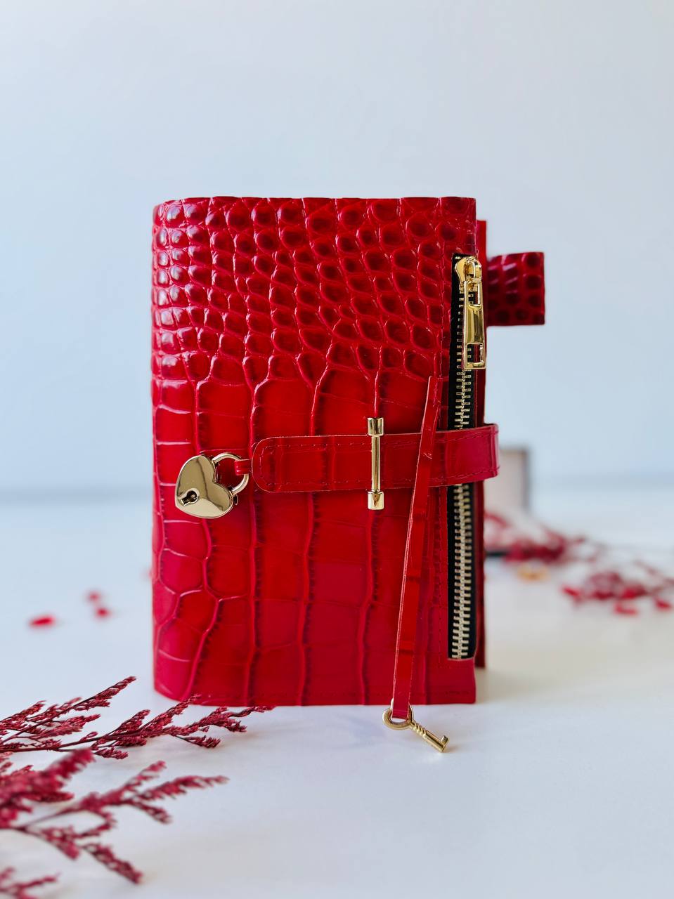 A6 NEW SIZE leather double planner cover binder 6 rings binder, dated planner, leather planner, gift for her, medium size planner.