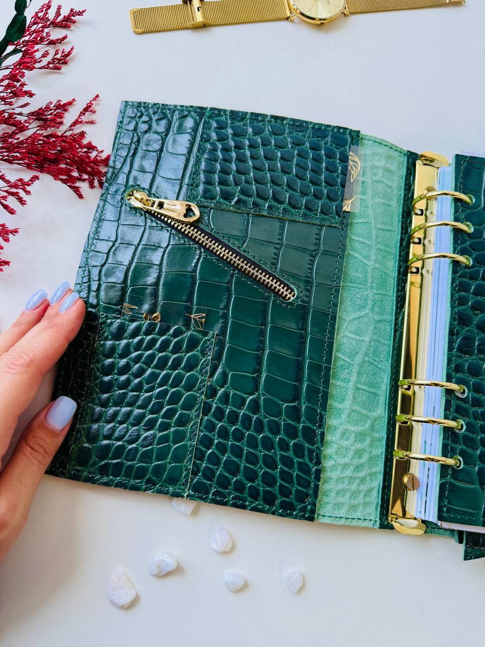 3in1 leather notebook cover A5 just for documents A5 format.