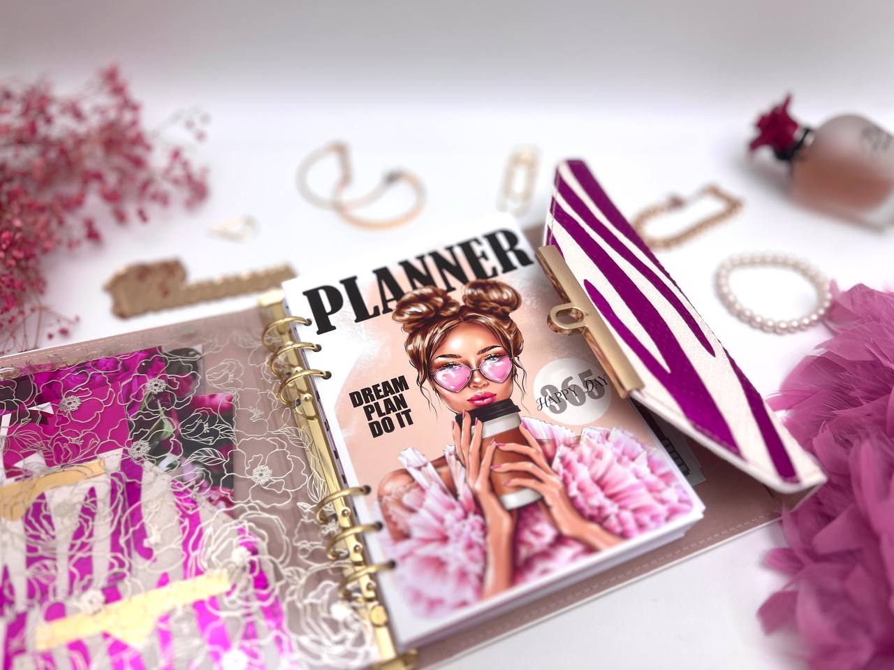 Hard leather cover A5 big binder.