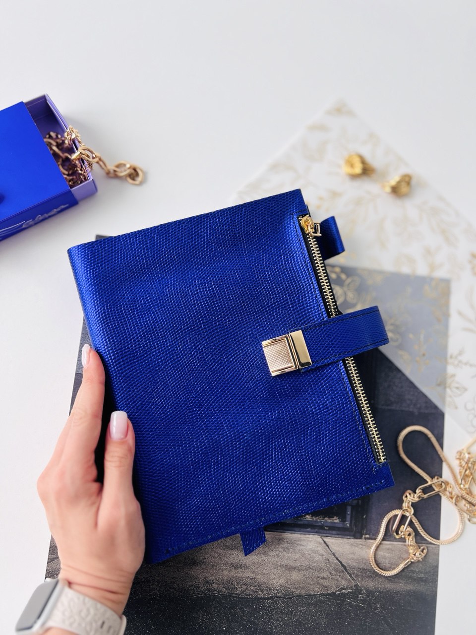 Leather notebook cover A5.