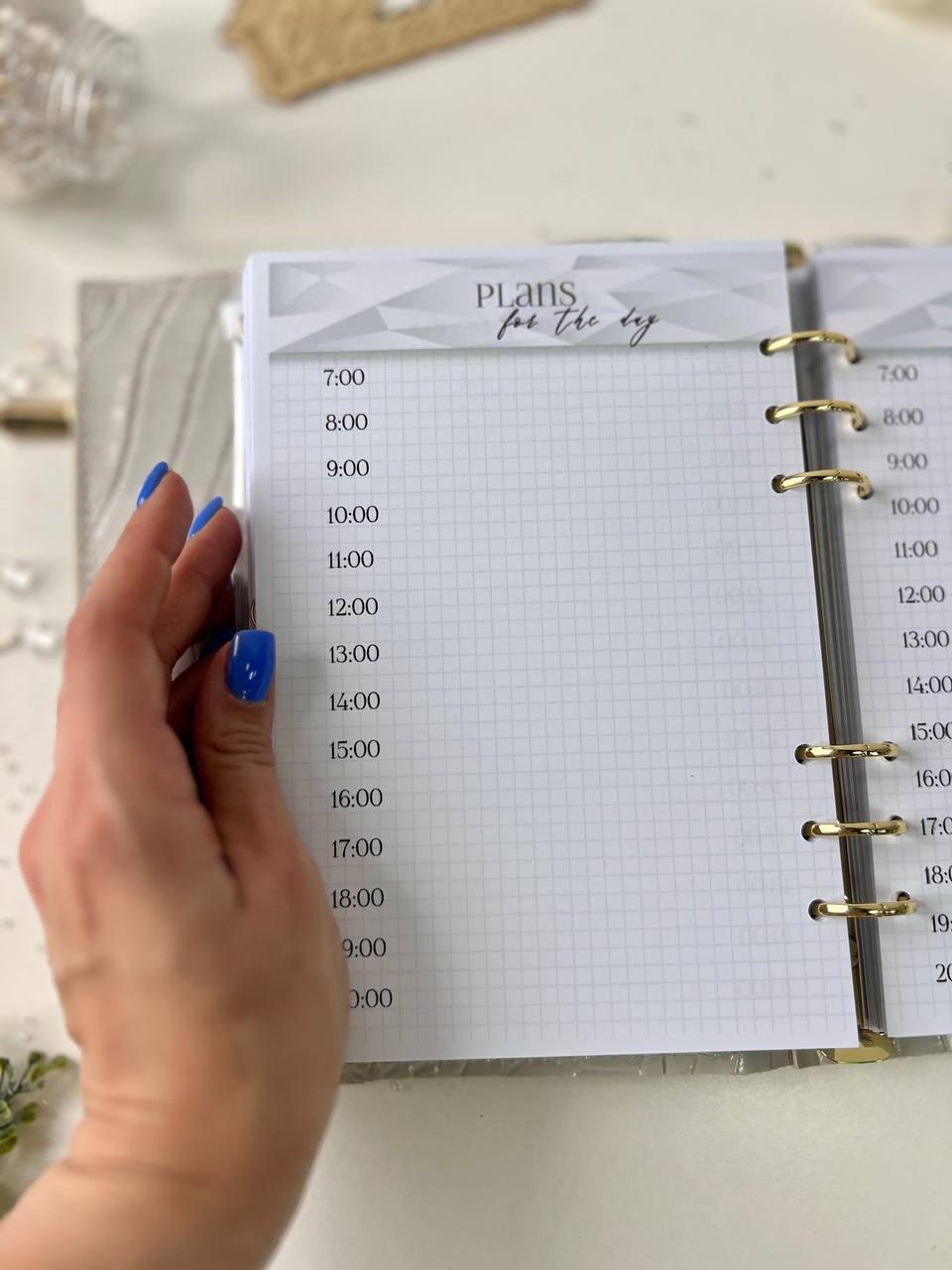 Secret lock Leather planner A5 big binder everyday planning.