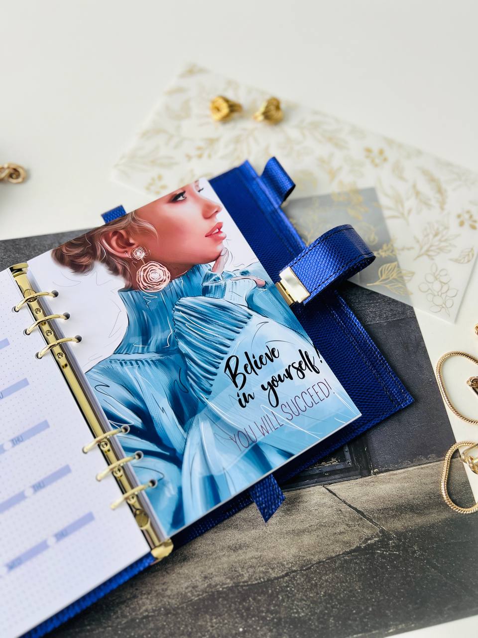 Leather notebook cover A5.