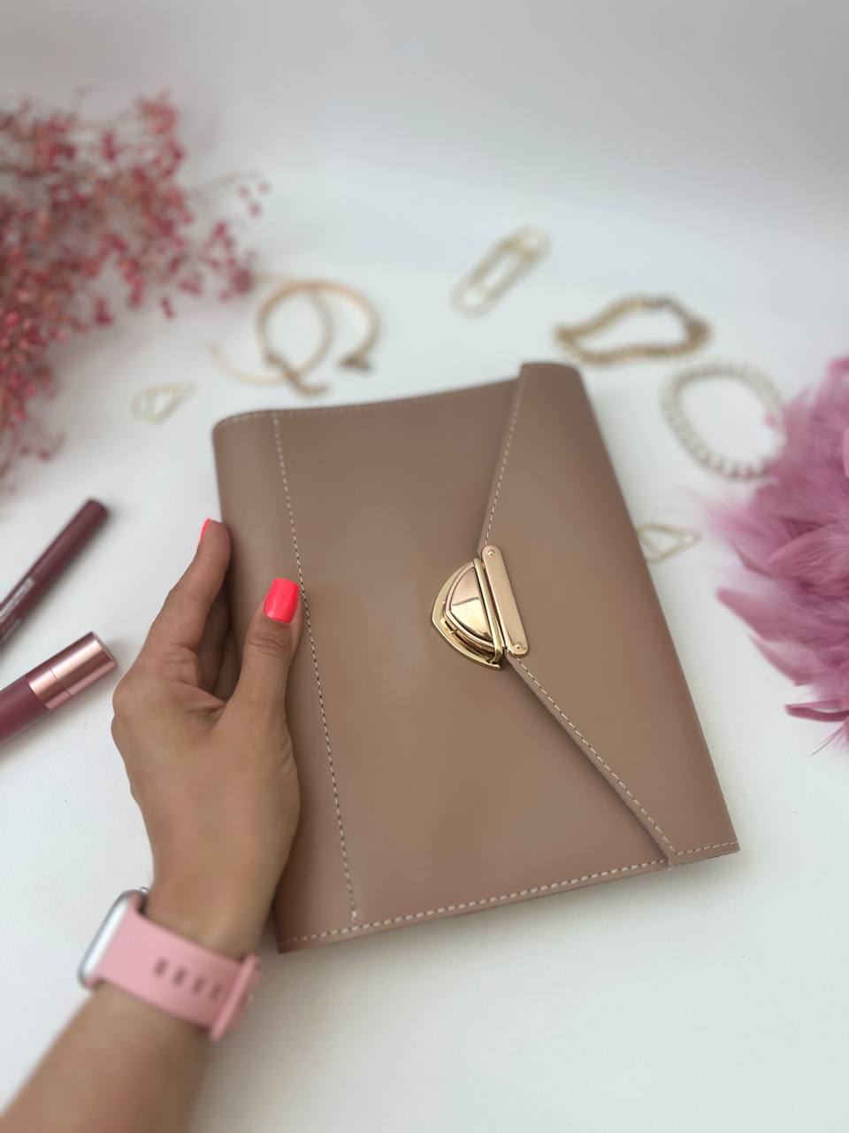 Natural Leather Planner A5, Leather template, A5 ring binder,Binder a5,Leather wallet template,Binder wallet.