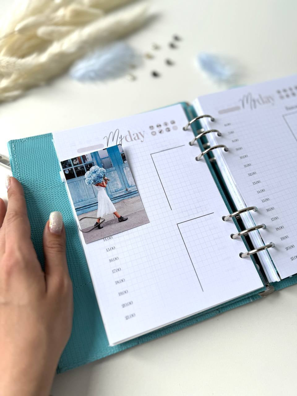 Natural Italian Leather Planner A5, Ringbuch a5, Leather template, A5 ring binder,Binder a5,Leather wallet template,Binder wallet.