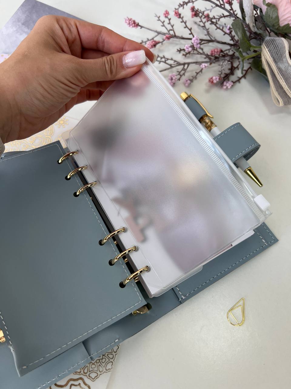 A6 NEW SIZE leather double planner cover binder 6 rings binder, dated planner, leather planner, gift for her, medium size planner. Dated 2026.