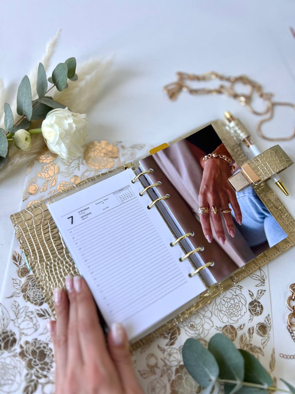 A6 NEW SIZE leather double planner cover binder 6 rings binder, dated planner, leather planner, gift for her, medium size planner.