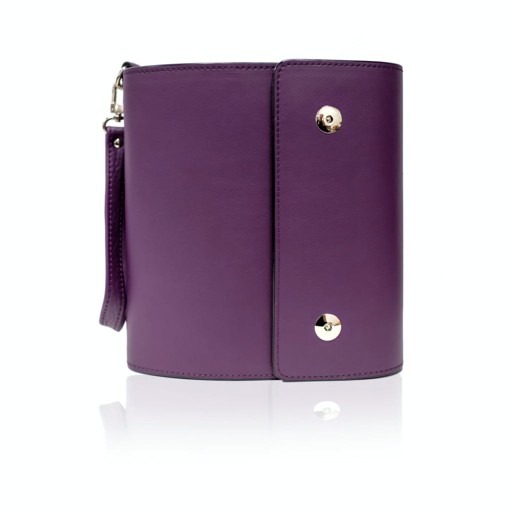 Violet Natural Italian Leather Planner A5, gift for her, perfect planner, Ring Planner Agenda A5 Six Ring Planner and Ring Personal Planner.